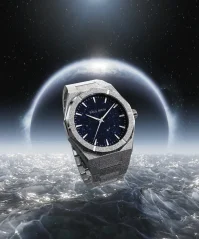 Relógio Paul Rich de prata para homem com pulseira de aço Frosted Star Dust II - Silver 43MM