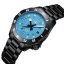 Men's black Phoibos watch with steel strap Apollo PY056BX - Automatic 39MM