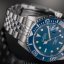 Relógio Davosa de prata para homem com pulseira de aço Ternos Ceramic - Silver/Blue 40MM Automatic