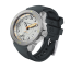 Męski srebrny zegarek Circula Watches z gumowym paskiem DiveSport Titan - Grey / Hardened Titanium 42MM Automatic