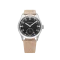 Relógio Praesidus prata para homens com pulseira de couro DD-45 Factory Fresh 38MM Automatic