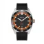 Strieborné pánske hodinky Circula Watches s gumovým pásikom AquaSport II - Grey 40MM Automatic