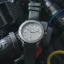 Relógio Circula Watches prata para homens com pulseira de borracha DiveSport Titan - Grey / Hardened Titanium 42MM Automatic