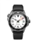 Reloj Undone Watches plata para hombre con banda de goma AquaLume Black 43MM Automatic