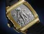 Relógio de homem Paul Rich Watch ouro com bracelete de borracha Frosted Astro Mason - Gold 42,5MM
