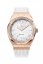 Relógio Paul Rich feminino de ouro com bracelete de borracha Heart of the Ocean - White Rose Gold Pink Swarovski Crystals