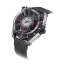Men's Mazzucato silver watch with rubber strap LAX Dual Time - 48MM Automatic