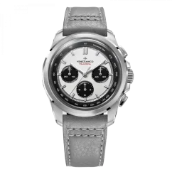 Venezianico men's silver watch with a leather strap Bucintoro 8221510 42MM Automatic