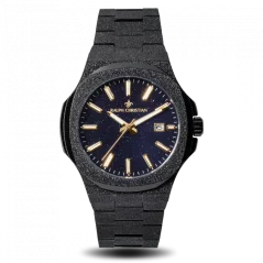 Montre homme Ralph Christian couleur noire avec bracelet en acier The Frosted Stellar - Black 42,5MM