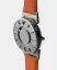 Men's silver Eone watch with leather strap Bradley Canvas Orange- Silver 40MM