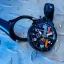 Reloj Bomberg Watches negro con banda de goma Racing MONACO 45MM