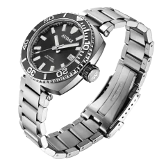 Men's silver Audaz watch with steel strap King Ray ADZ-3040-01 - Automatic 42MM