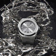 Men's silver Paul Rich Signature watch with steel strap Apollo's Silver 42MM