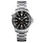 Men's silver Davosa watch with steel strap Argonautic BG - Silver/Black 43MM Automatic