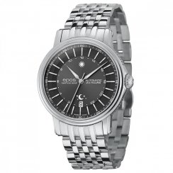 Men's silver Epos watch with steel strap Emotion 24H 3390.302.20.14.30 41MM Automatic