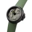 Crni sat 22Designstudio Watches s gumenim remenom Rabbit Moss green 45MM Automatic