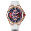 Ralph Christian kultainen miesten kello kuminauhalla The Apex Chrono - Polar White 46MM