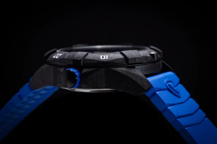 Czarny zegarek męski ProTek Watches z gumowym paskiem Dive Series 1003 42MM