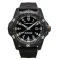 Zwart herenhorloge van ProTek Watches met een rubberen band Official USMC Series 1016 42MM