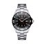 Reloj Davosa plateado para hombre con correa de acero Nautic Star - Silver/Red 43,5MM