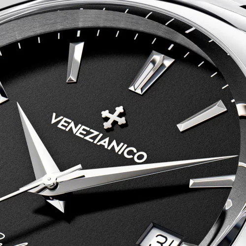 Męski srebrny zegarek Venezianico ze stalowym paskiem Redentore 1221504C 40MM