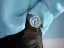 Men's silver Bomberg Watch with steel strap EDGE CYAN 43MM Automatic