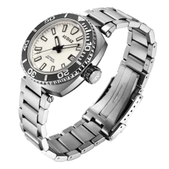 Men's silver Audaz watch with steel strap King Ray ADZ-3040-06 - Automatic 42MM