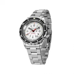 Strieborné pánske hodinky Marathon Watches s ocelovým pásikom Arctic Edition Large Diver's 41MM Automatic