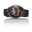 Schwarze Herrenuhr Bomberg Watches mit Gummiband VIKING Red 45MM