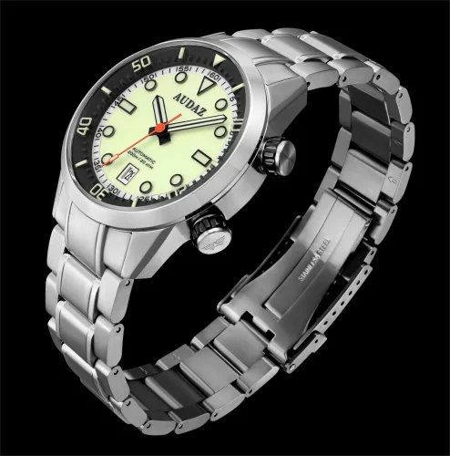 Orologio da uomo Audaz Watches in argento con cinturino in acciaio Seafarer ADZ-3030-05 - Automatic 42MM