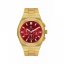Relógio de homem em ouro Paul Rich com pulseira de aço Motorsport - Red Gold Steel 45MM