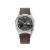 Relógio Praesidus prata para homens com pulseira de couro Rec Spec - OG Sunray Brown Leather 38MM Automatic
