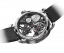 Relógio Agelocer Watches prata para homens com pulseira de couro Tourbillon Series Silver / Black Blue 40MM