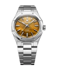 Men's silver Nivada Grenchen watch with steel strap F77 MARK I 68032A77 37MM Automatic