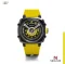 Relógio Nsquare pulseira de borracha preta para homem NSQUARE NICK II Black / Yellow 45MM Automatic