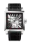 Men's silver Agelocer Watch with leather strap Codex Retro Series Silver / Red 35MM