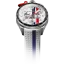 Montre Bomberg Watches pour homme de couleur argent avec bracelet en caoutchouc Racing 3.8 White / Blue 45MM