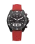 Černé pánské hodinky Momentum s gumovým páskem UDT Black-Ion - Red Tropic Rubber 42MM