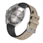 Męski srebrny zegarek Circula Watches ze skórzanym paskiem ProTrail - Sand 40MM Automatic