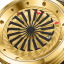 Zlaté pánské hodinky Zinvo Watches s páskem z pravé kůže Blade - Gold 44MM