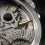 Orologio da uomo 22Designstudio Watches in colore argento con cinturino in pelle Rabbit Edition Concrete Dragon 45MM Automatic