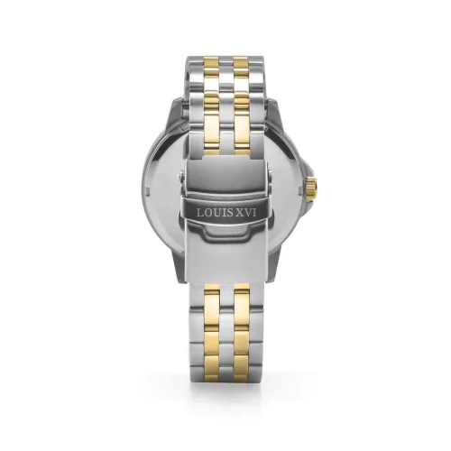 Srebrny męski zegarek Ludwika XVI ze stalowym paskiem Athos Slim 928 - Silver 43MM