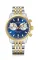 Zilverkleurig herenhorloge van Delma Watches met stalen riem band Continental Silver / Blue 42MM