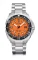 Relógio Delma Watches prata para homens com pulseira de aço Shell Star Titanium Silver / Orange 41MM Automatic