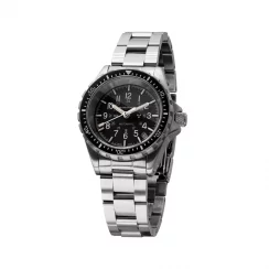 Montre Marathon Watches pour homme de couleur argent avec bracelet en acier Medium Diver's Automatic 36MM