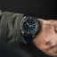Stříbrné pánské hodinky Marathon Watches s gumovým páskem Jumbo Day/Date Automatic 46MM