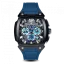 Μαύρο ανδρικό ρολόι Ralph Christian με ατσάλινο λουράκι The Phantom Chrono - Nordic Blue 44MM