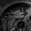 Men's black 22Designstudio Watches with leather strap Black Dragon 45MM Automatic