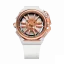 Zlaté pánske hodinky Mazzucato s gumovým pásikom Rim Sport Gold / White - 48MM Automatic