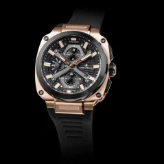 Men's black Ralph Christian watch with a rubber band The Titan Chrono Dark Matter 45,5MM